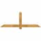 Ekena Millwork Eugene Rough Sawn Timber Gable Bracket, Western Red Cedar, 60"W x 22"H x 2"D x 4"F, 9/12 Pitch GBW060X22X0204EUG00RWR - alternate 1